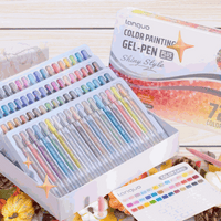 🖊Coffret 72 Stylos Gel Lanquo